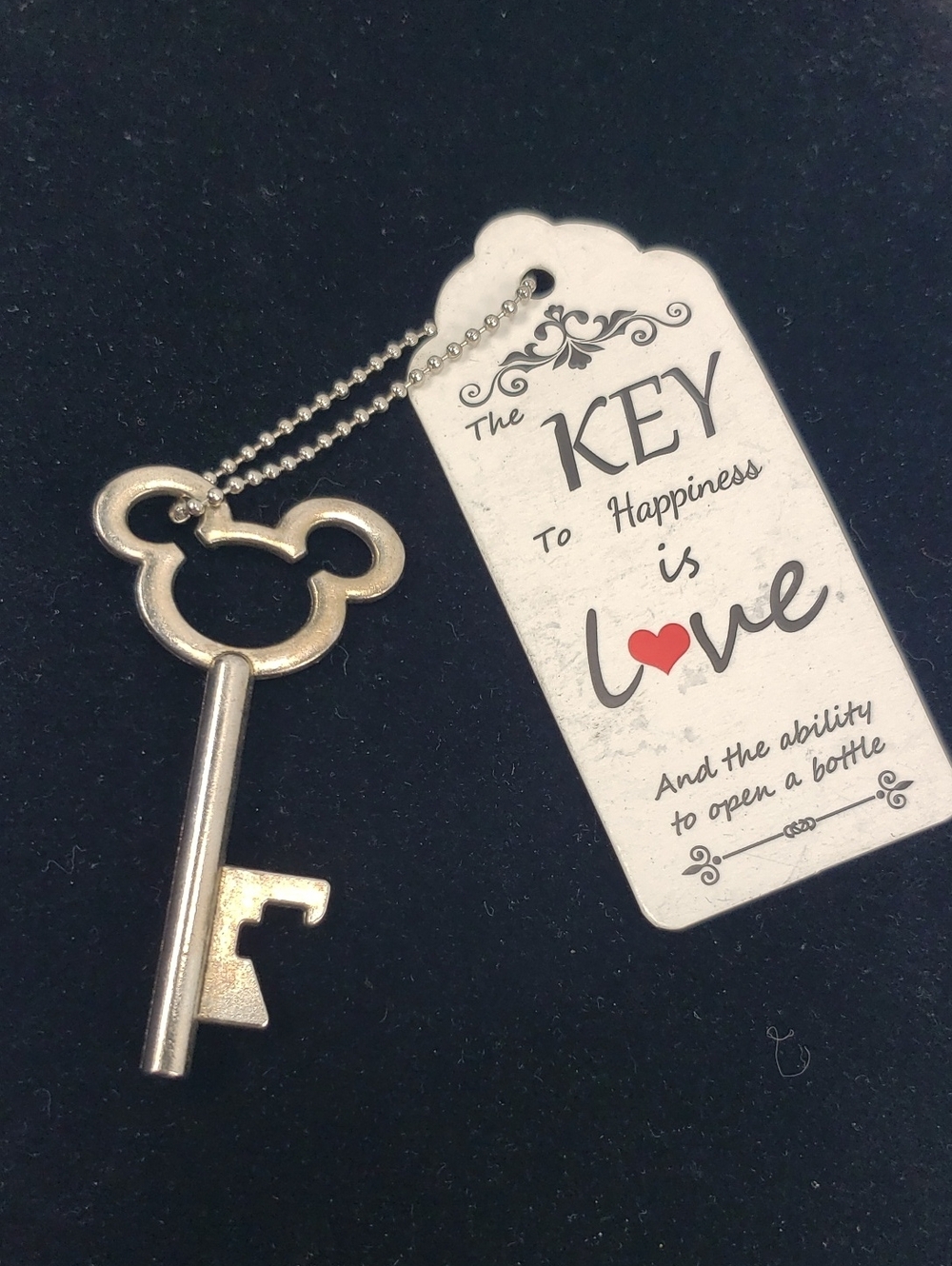 Disney Mickey Key Bottle Opener Keychain NWT